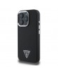 Guess iPhone 16 Pro Max Case MagSafe Grained Triangle Black