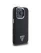 Guess iPhone 16 Pro Max Case MagSafe Grained Triangle Black