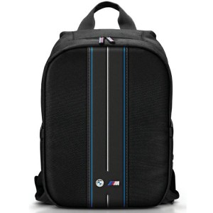 BMW Notebook Laptop Rucksack 16 Nylon Blue Stripe Schwarz