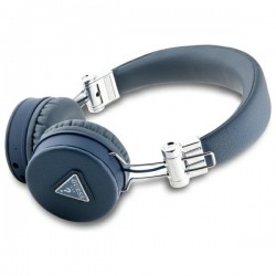 Guess Kopfhörer Bluetooth ENC Grained Classic Logo Blau