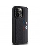 BMW iPhone 15 Pro Hülle Case M Perforated Tricolor Schwarz