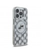 Karl Lagerfeld iPhone 16 Pro Case MagSafe Head Silver