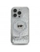 Karl Lagerfeld iPhone 16 Pro Case MagSafe Karl Head Silver