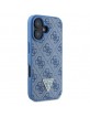 Guess iPhone 16 Hülle Case Cover 4G Strass MagSafe Blau