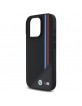 BMW iPhone 16 Pro Case MagSafe M Meshed Tricolor Stripes Black