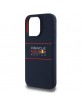 Red Bull iPhone 15 Pro Case MagSafe Silicone Horizontal Logo Blue