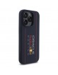 Red Bull iPhone 15 Pro Case MagSafe Silicone Vertical Logo Blue