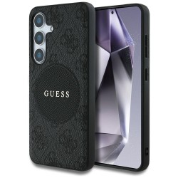 Guess Samsung S25+ Plus Hülle Case MagSafe 4G Classic Schwarz