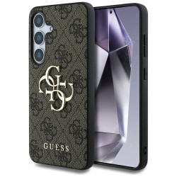 Guess Samsung S25+ Plus Hülle Case Big 4G Logo Braun