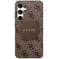 Guess Samsung S25+ Plus Case MagSafe 4G Classic Brown