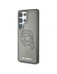 Karl Lagerfeld Samsung S25 Ultra Hülle Case Rhinestones Karl Head Schwarz