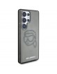 Karl Lagerfeld Samsung S25 Ultra Hülle Case Rhinestones Karl Head Schwarz