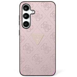 Guess Samsung S25 Hülle Case Hot Stamp 4G Rosa Pink