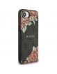 Guess iPhone 16e 4G Flowers Print MagSafe Hülle Case Schwarz