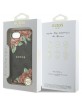 Guess iPhone 16e 4G Flowers Print MagSafe Hülle Case Schwarz