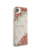 Guess iPhone 16e 4G Flowers Print MagSafe Hülle Case Rosa