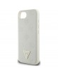 Guess iPhone 16e Grained Peony MagSafe Hülle Case Beige