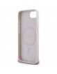 Guess iPhone 16e Grained Peony MagSafe Hülle Case Beige