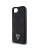 Guess iPhone 16e Grained Peony MagSafe Hülle Case Schwarz