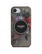 Guess iPhone 16e Flowers MagSafe Hülle Case Schwarz