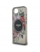 Guess iPhone 16e Flowers MagSafe Hülle Case Schwarz