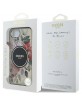 Guess iPhone 16e Flowers MagSafe Hülle Case Schwarz