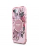 Guess iPhone 16e Flowers MagSafe Hülle Case Rosa