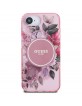 Guess iPhone 16e Flowers MagSafe Hülle Case Rosa
