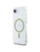 Guess iPhone 16e Glitter Circle MagSafe Hülle Case Transparent