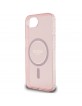Guess iPhone 16e Glitter Circle MagSafe Hülle Case Rosa