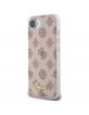 Guess iPhone 16e Peony Script Logo MagSafe Hülle Case Braun