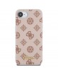 Guess iPhone 16e Peony Script Logo MagSafe Hülle Case Braun