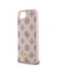 Guess iPhone 16e Peony Script Logo MagSafe Hülle Case Braun