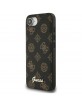 Guess iPhone 16e Peony Script Logo MagSafe Case Black