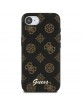 Guess iPhone 16e Peony Script Logo MagSafe Case Black