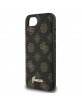 Guess iPhone 16e Peony Script Logo MagSafe Case Black