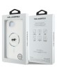 Karl Lagerfeld iPhone 16e Case Metal Karl Head MagSafe White
