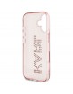Karl Lagerfeld iPhone 16 Hülle Case Rhinestones Logo Rosa