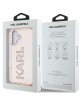 Karl Lagerfeld iPhone 16 Hülle Case Rhinestones Logo Rosa