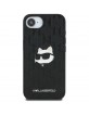 Karl Lagerfeld iPhone 16e Case Choupette Head Pin Black