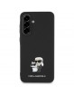 Karl Lagerfeld Samsung A56 Case Saffiano Metal K&C Black
