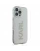 Karl Lagerfeld iPhone 16 Pro Hülle Case Rhinestones Transparent