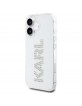 Karl Lagerfeld iPhone 16 Hülle Case Rhinestones Transparent