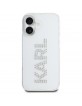Karl Lagerfeld iPhone 16 Hülle Case Rhinestones Transparent