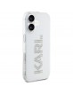 Karl Lagerfeld iPhone 16 Hülle Case Rhinestones Transparent