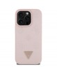 Guess iPhone 16 Pro Hülle Case Grained Peony MagSafe Rosa