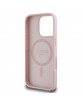 Guess iPhone 16 Pro Hülle Case Grained Peony MagSafe Rosa