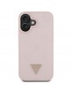 Guess iPhone 16 Hülle Case Grained Peony MagSafe Rosa