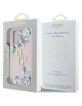 Guess iPhone 16 Hülle Case Grained Roses Big 4G Logo Rosa