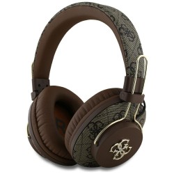 Guess Bluetooth Over-Ear Headphones ENC Metal 4G Logo Brown
